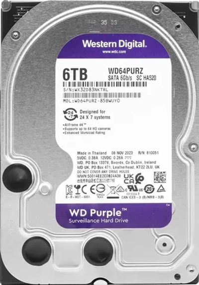 Жесткий диск WD Purple 6TB