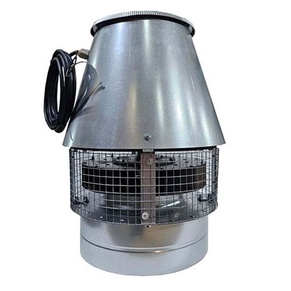 Крышный жаростойкий вентилятор ВКР 250 (d250мм, +120 °C)