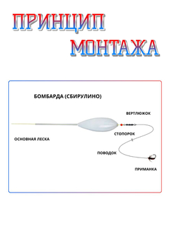 Поплавок- бомбарда для ловли Форели 10 гр 2 шт