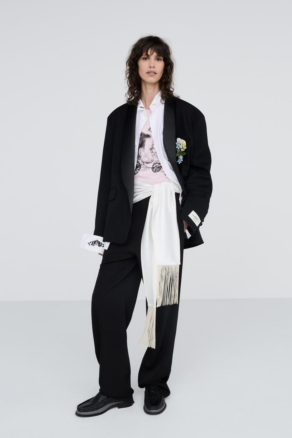 ZARA X BAISI GUADAGNINO КОСТЮМНЫЕ БРЮКИ, ЧЕРНЫЙ