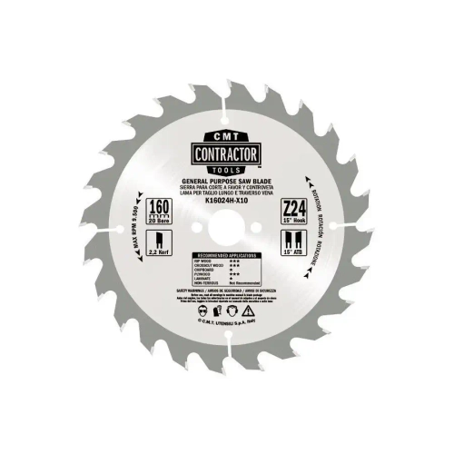 Диск пильный 216x2.4/1.6x30 Z48 ATB-5NEG CMT K21648M-X10