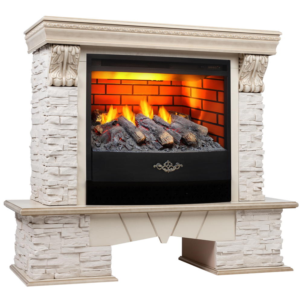 Каминокомплект Real Flame Rockland Lux 25/25,5 WT с очагом 3D Firestar 25,5