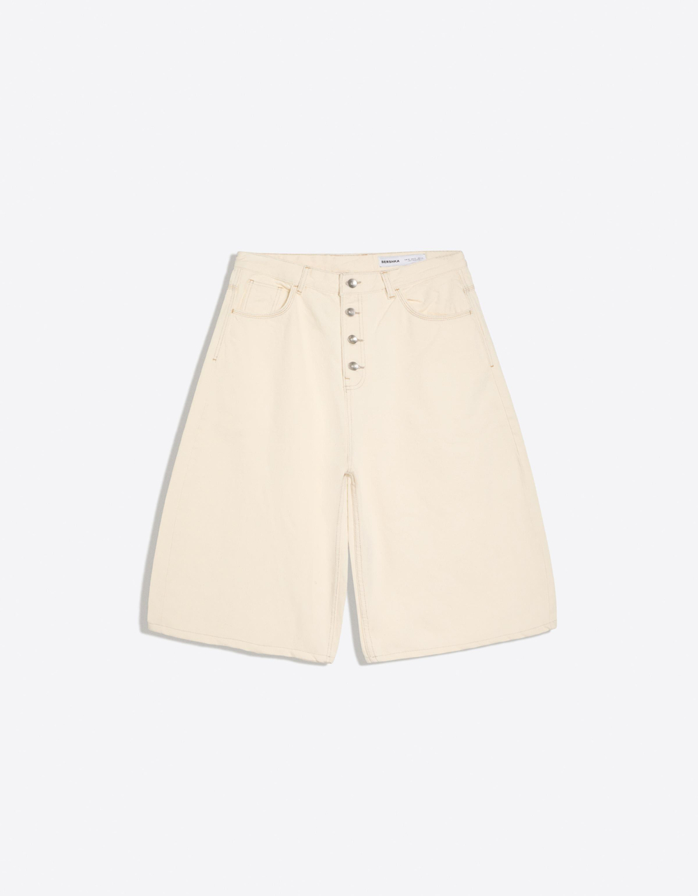 Мужские джинсовые бермуды barrel fit - BERSHKA