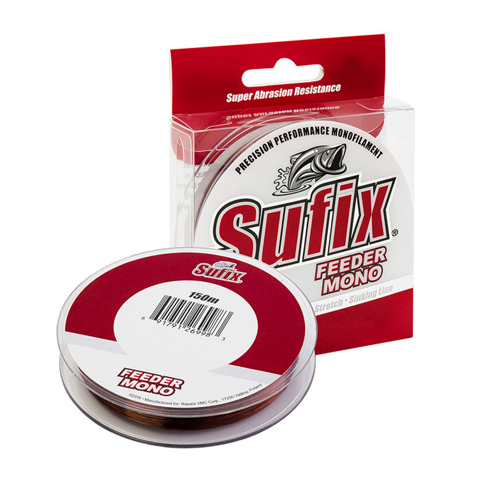 Леска SUFIX Feeder mono красная 150 м 0.25 мм