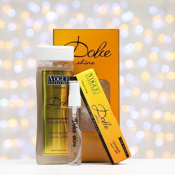 Подарочный набор женский Dolce Shine, гель для душа 250 мл, парфюмерная вода 30 мл