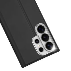 Чехол книжка черного цвета для смартфона Samsung Galaxy S26 Ultra, серия Skin Pro Series от Dux Ducis