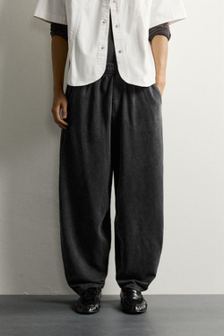 ZARA БАЗОВЫЕ БРЮКИ-ДЖОГГЕРЫ BALLOON FIT, ТЕМНЫЙ АНТРАЦИТ