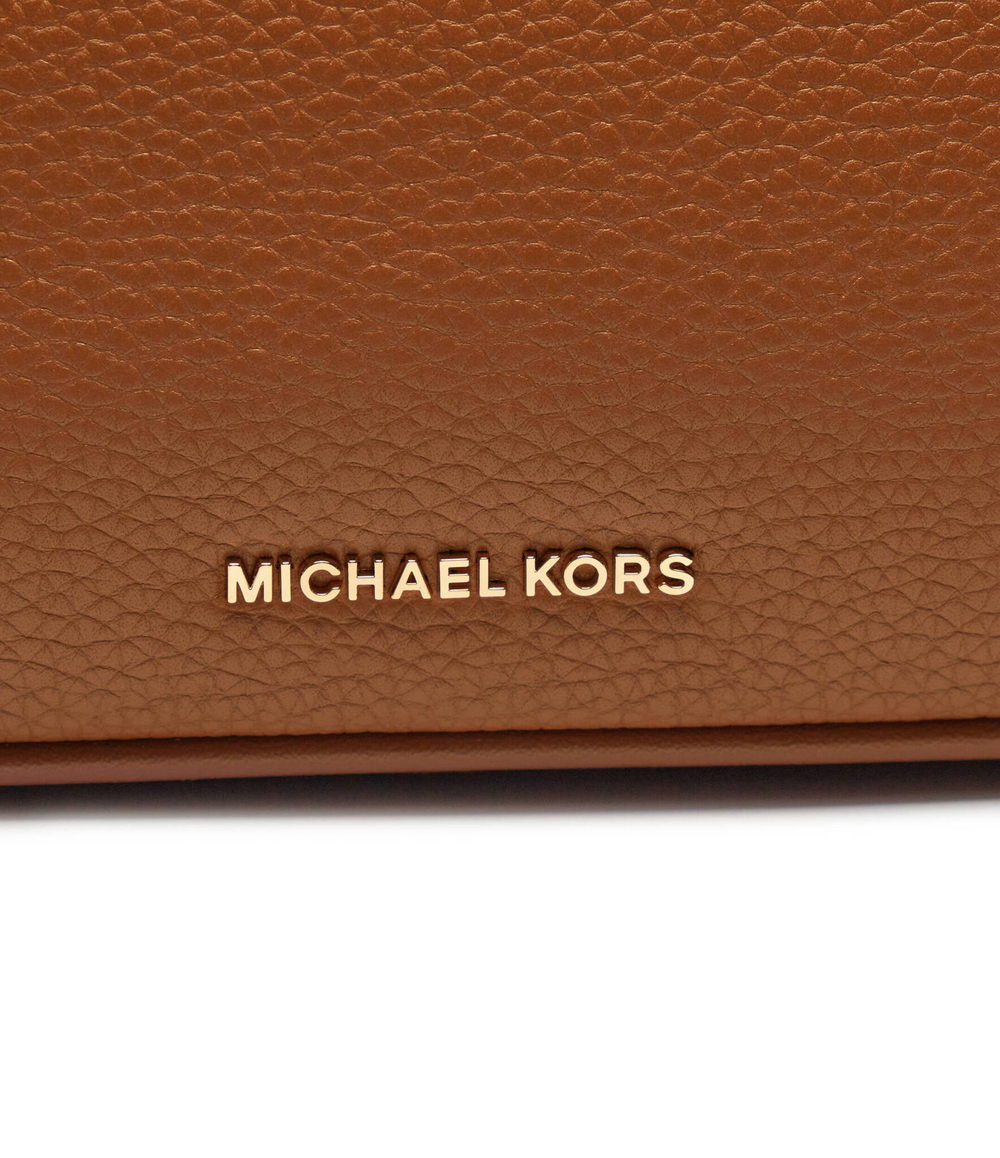 Кожаная сумка через плечо + поясная сумка Michael Kors - коричневый(32T4GJ6C6T)