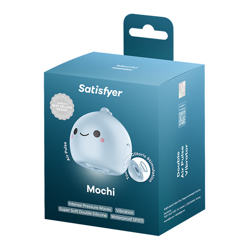 Вакуумный стимулятор клитора Satisfyer Mochi, голубой