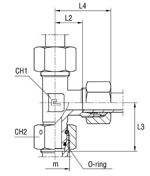 Соединение PNL DS38 52х2 (в сборе)