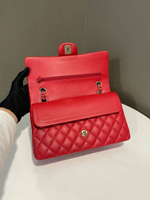 Сумка Chanel Classic 11.12 Double Flap Medium коралловая