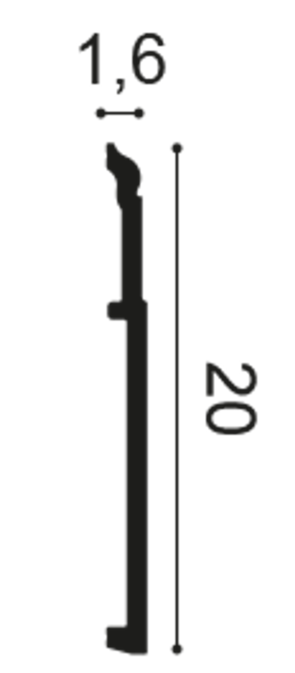 Плинтус SX156