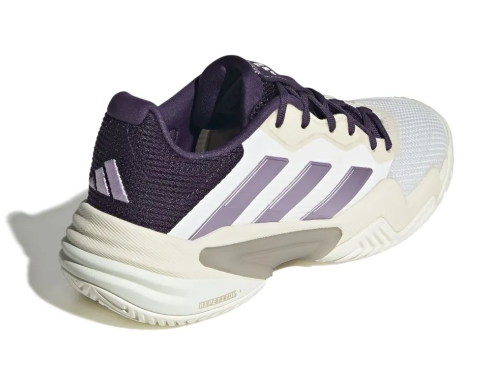 Женские теннисные кроссовки Adidas Barricade 13 W - core white/powder plum/aurora plum