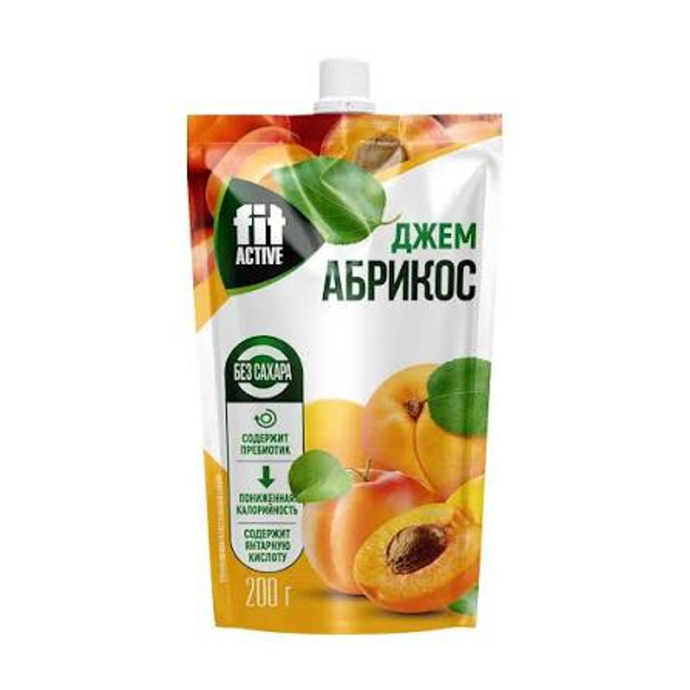 Джем FitActive Абрикос 200гр дой пак