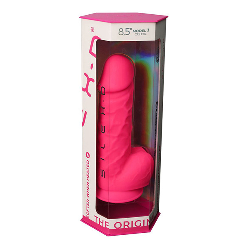 Фаллоимитатор-реалистик 21,5см на присоске с мошенкой SilexD the Original Silicone Dildo 8,5" Model 1