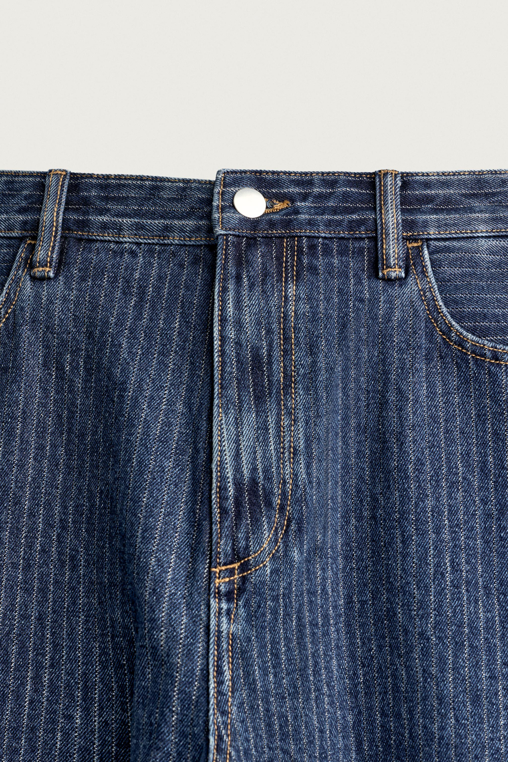 ДЖИНСЫ TAPERED WIDE FIT В ПОЛОСКУ — ZARA