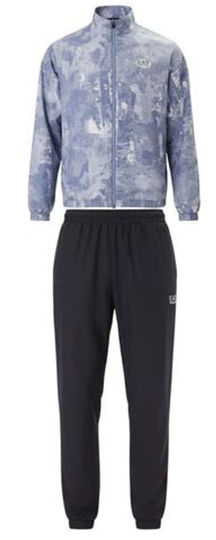 Мужской теннисный костюм EA7 Tennis Pro In Ventus7 - fancy light blue