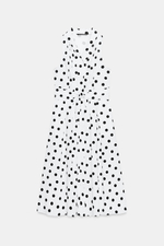 ПЛАТЬЕ МИДИ ИЗ ПОПЛИНА В ГОРОШЕК — ZARA