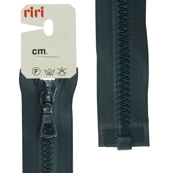 Молния трактор RIRI Т6 (6 мм) 1 зам., разъем., 70 см, цв.2723, т.зеленый, 1 шт