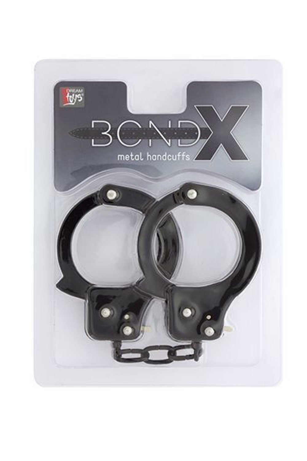 Чёрные наручники из листового металла BONDX METAL CUFFS BLACK (Цвет: черный)