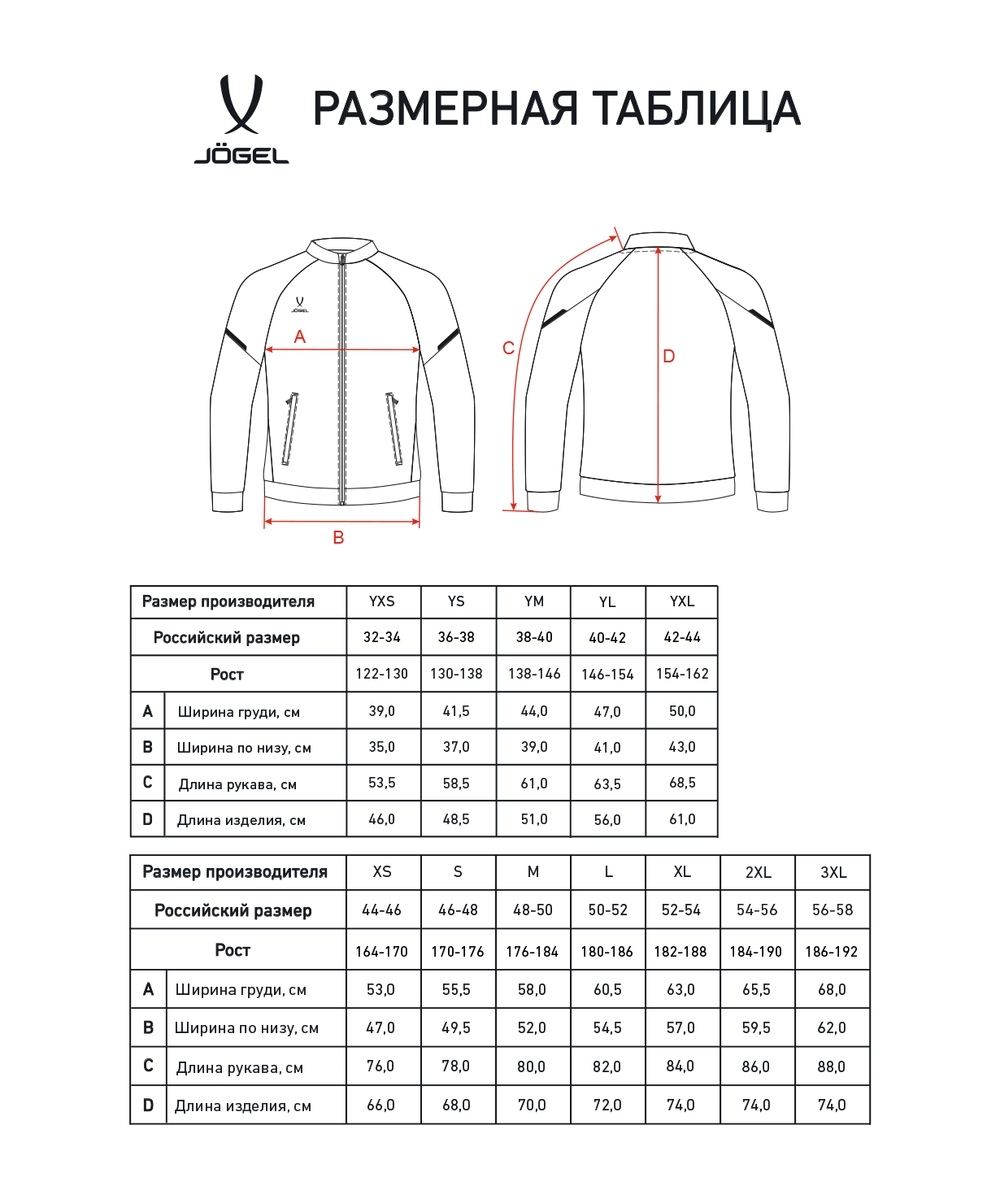 Олимпийка JÖGEL CAMP 2 Track Jacket, черный, детский