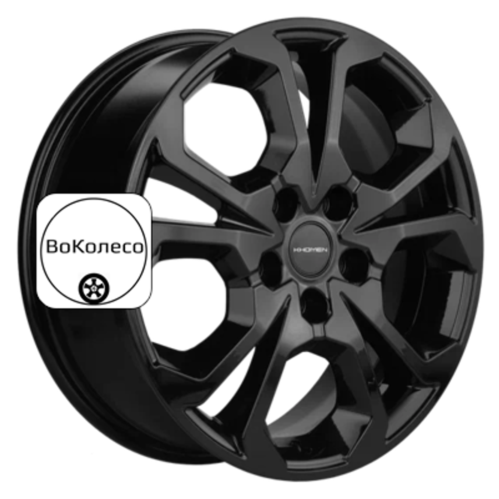 6,5x17/5x114,3 ET37 D66,5 KHW1711 (Jolion) Black Khomen Wheels