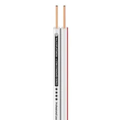 Adam Hall K4L225FLATSNOW - кабель спикерный, 2 x 2.5 мм2, плоский, белый