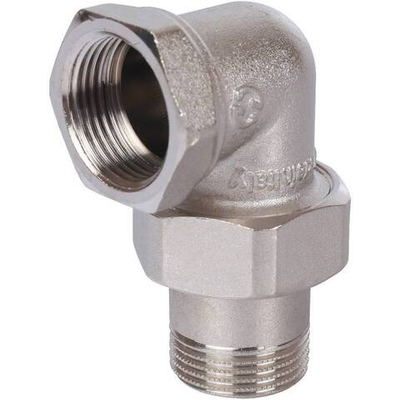 Американка STOUT никелированная угловая 3/4" ВР/НР O-Ring уплотнение