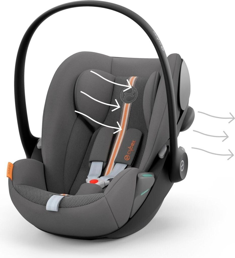 Коляска Cybex Balios S Lux TPE complete Cloud G Lava Grey Plus Base G 4 в 1 Chocolate Brown с дождевиками