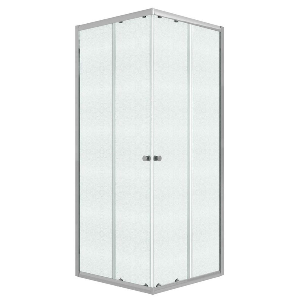 Душевое ограждение Niagara Eco NG-1010-14QMT (100х100х190) квадрат,раздвижное,хром,стекло матовое,1 место