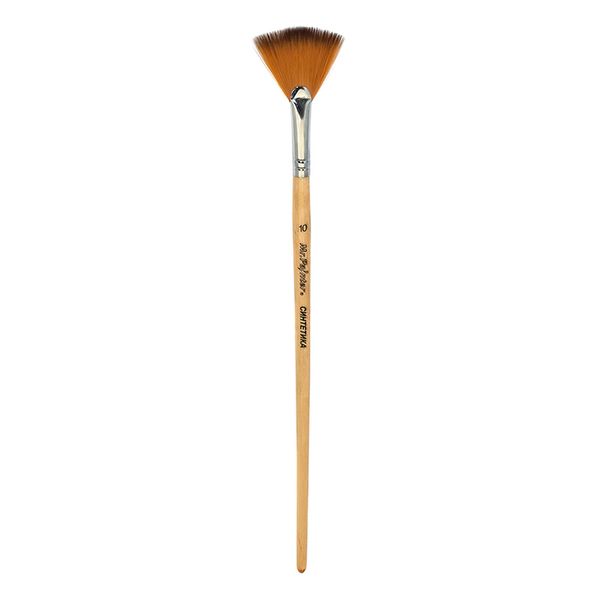 Кисть синтетика веерная №10, 5 шт, короткая ручка, Mr.Painter SBW 202-10