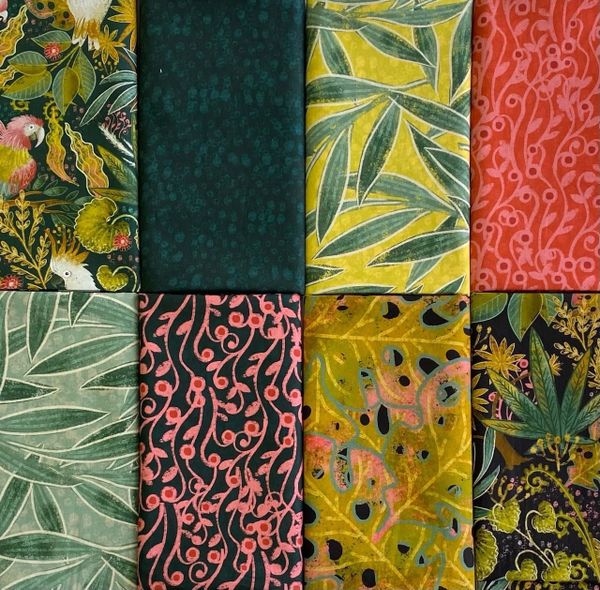 ТРОПИЧЕСКИЙ ЛЕС #6, 100% хлопок Handmade Fabrics 3