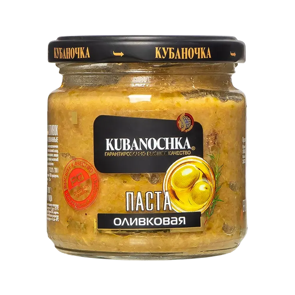 Паста из зеленых оливок ТМ Кубаночка ст/б 200 гр