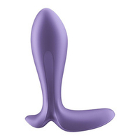 Фиолетовая анальная вибропробка 11,3см Satisfyer Intensity Plug
