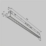 Трековый светильник Точки / Points Exility 4000K 24Вт 36°, TR031-2-24W4K-W. TM Maytoni