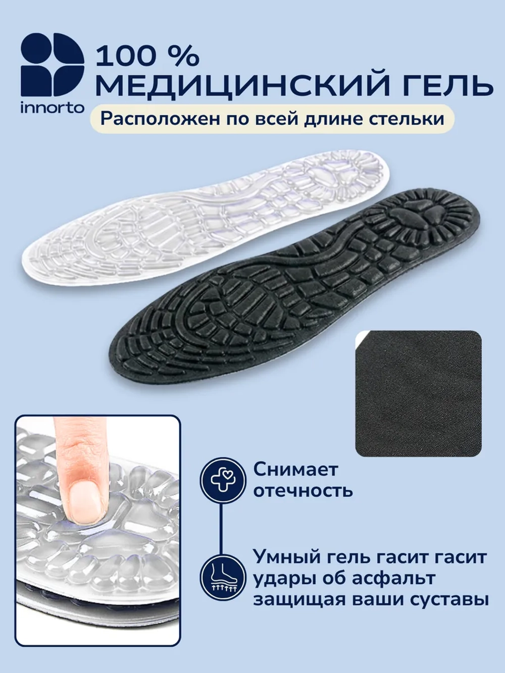 Стельки гелевые анатомические
