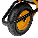 Тачка строительная, усиленная, объем 120 л, 220 кг, колесо 16х4.00-8 Denzel