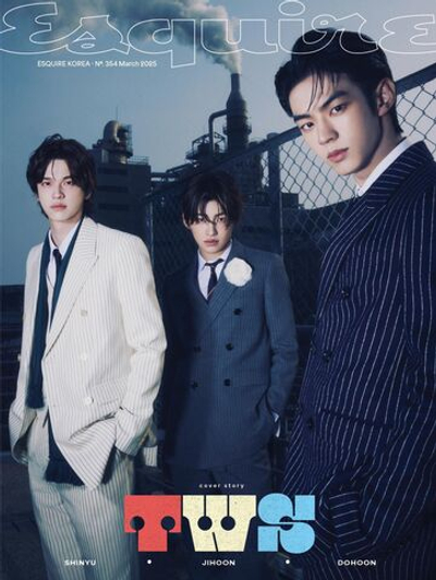публикация esquire - 2025.03 TWS SHINYU & JIHOON & DOHOON B Type
