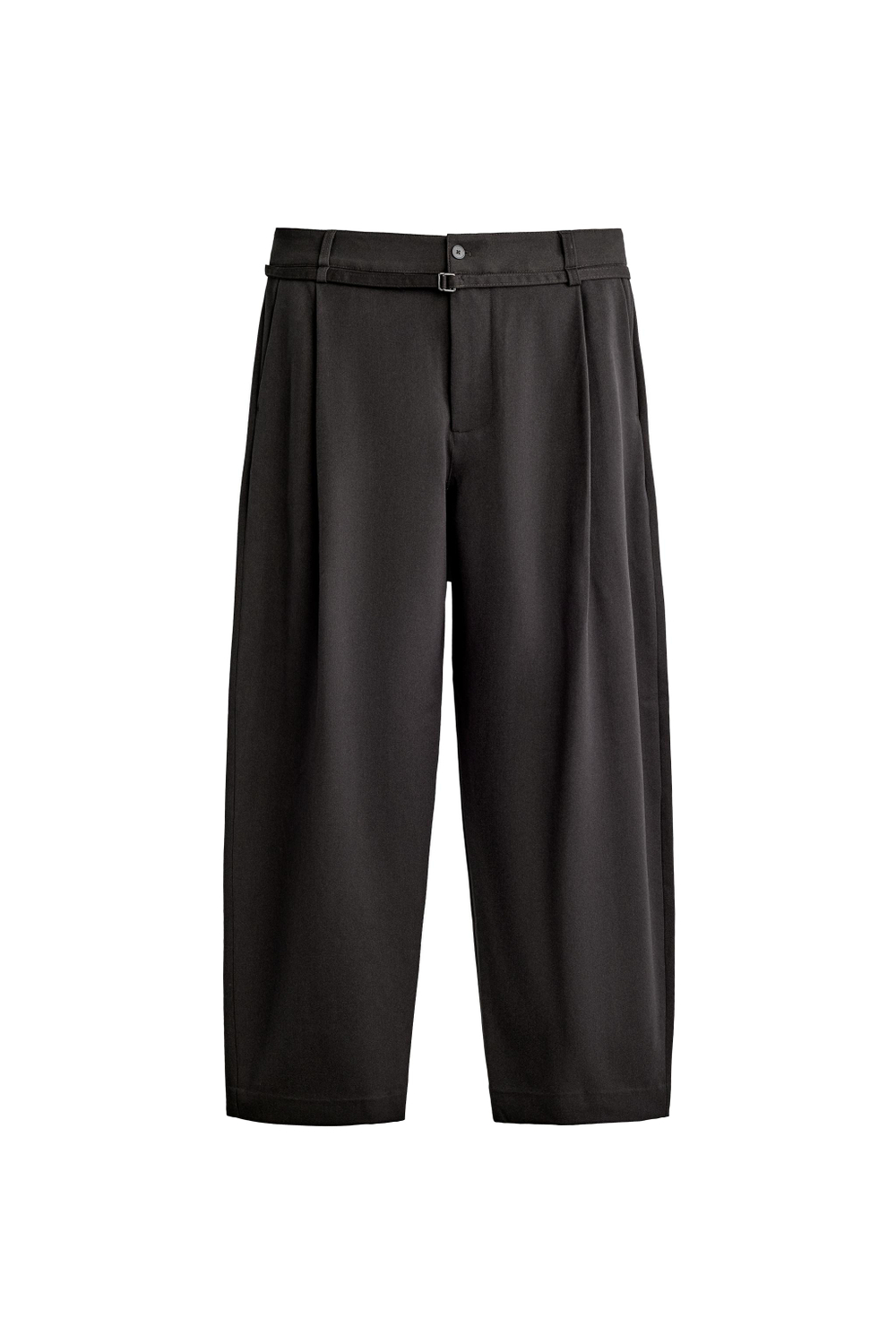 БРЮКИ BALLOON FIT С РЕМНЕМ И ЗАЩИПАМИ — ZARA