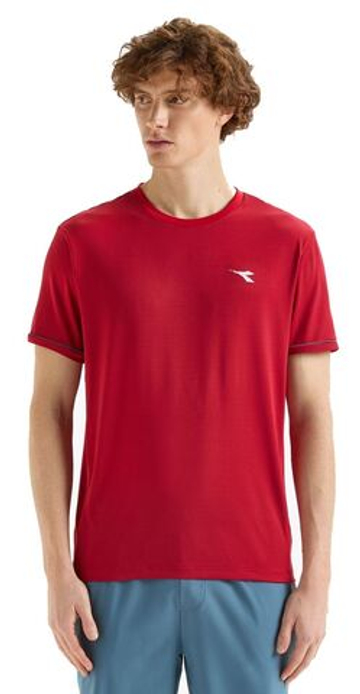 Мужская теннисная футболка Diadora Short Sleeve T-Shirt - красный