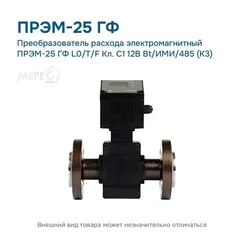 Преобразователь расхода электромагнитный ПРЭМ-25 ГФ L0/T/F Кл. C1 12В Bt/ИМИ/485 (К3)