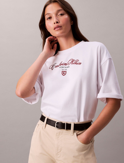 Футболка Calvin Klein Script Logo Graphic Relaxed Brilliant White
