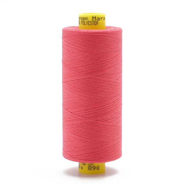 Нитка Gutermann Mara 150 (1000 метров), 1 кат., особо тонкая | 890 т.пурпурно-розовый