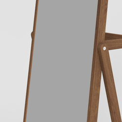 Зеркало, 51x181x35, Луго, массив дуба, напольное, табачный