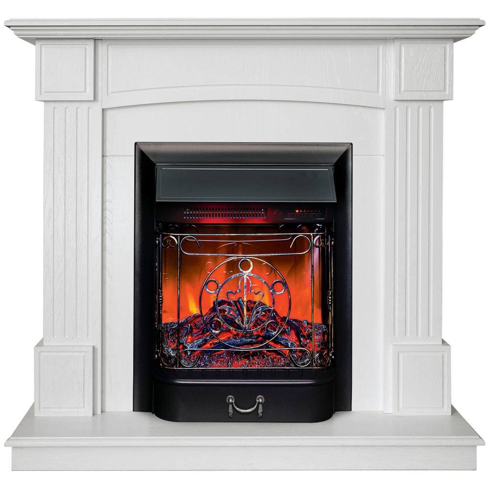 Каминокомплект Real Flame Andrea WT с очагом Majestic Lux Black RC