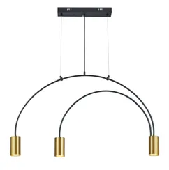 Светильник подвесной светодиодный Rilon QY-H1040GD/3 GOLD, 3×10 Вт, золотой