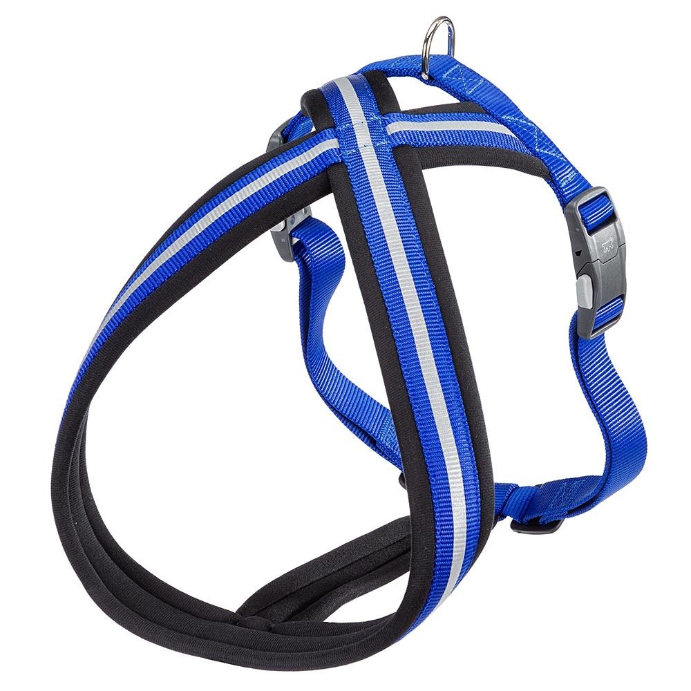 Шлейка Ferplast DAYTONA CROSS P XL для собак синяя со светоотражающей полоской Шлейка Ferplast DAYTONA CROSS P XL для собак синяя со светоотражающей полоской