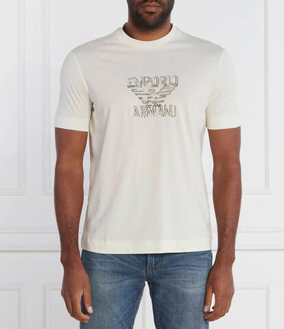 Футболка Emporio Armani - экрю(6R1T74 1JPZZ)