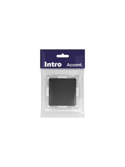 Переключатель 1-кл. СП Accent 6-103-05 10А IP20 250В AL/CU антрацит Intro Б0063470