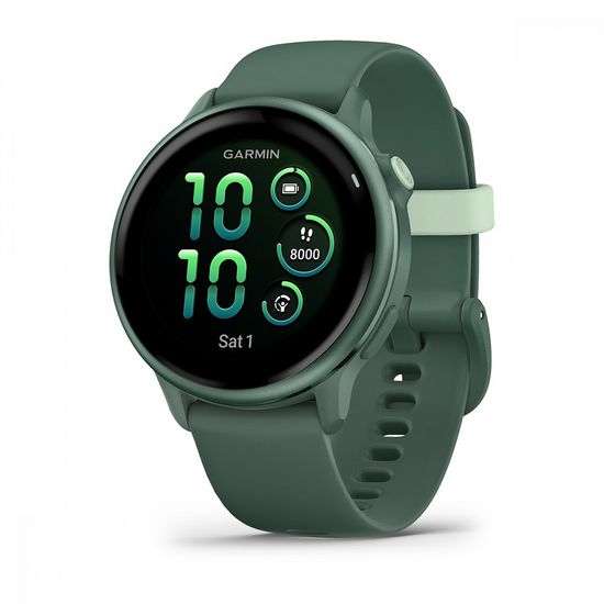 Умные часы Garmin Vivoactive 6 яшмовый с зеленым ремешком